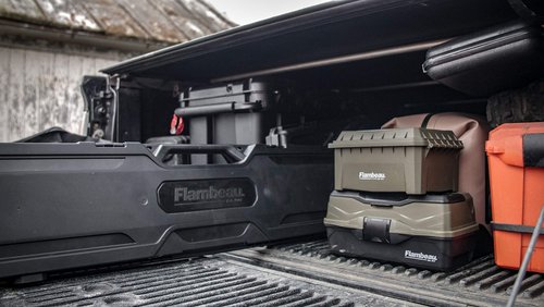 Flambeau Outdoors Express Gun Case, 46" Hard Rifle/Shotgun Protection, Black