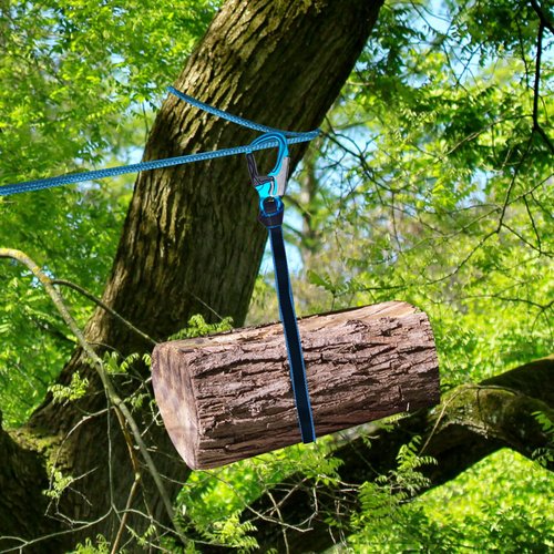 TFTICFH CE 35kN Aluminum Snap Hook, Heavy Duty Captive Eye Forged Hook, Double-Action Speedline Snaphook for Climbing,Rigging, Rappelling, Arborist, Sling,Flipline, Lanyard, Blue