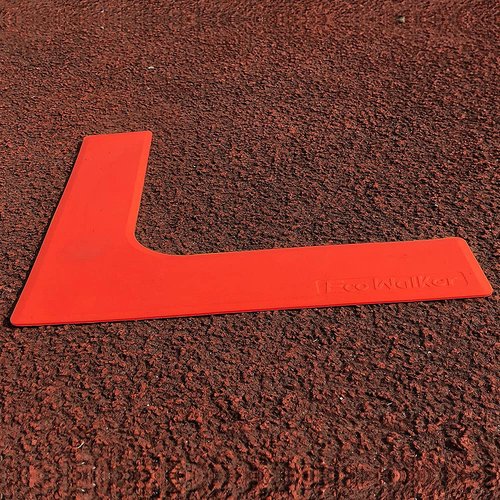 Eco Walker Court Line Marker Set Create Your Own Mini Pickleball Tennis Court (Red Yellow Court Marker)