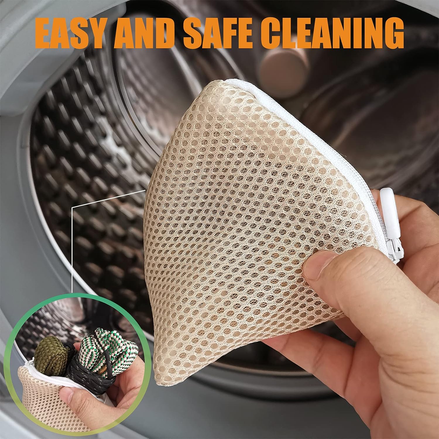 Skiennix Gun Snake Cleaner - Versatile Barrel Rope for Handguns & Rifles | .22 to 7.62mm