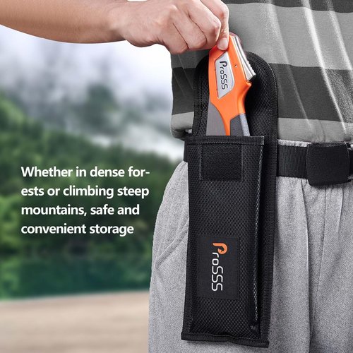 ProSSS Folding Bone Meat Saw for Hunting and Butchering,1PC Replaceable Blade, 65Mn Spring Steel Blade, 3 Angles to Lock, Triple Ground Saw Teeth with A Storage Bag