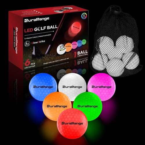 DURARANGE Glow in The Dark Golf Balls - Ultra Bright LED Night Golf Balls | Perfect Gift for Men and Women