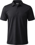 MAGCOMSEN Men's Polo Shirt - Short Sleeve Dry Fit Performance Golf Shirt | Casual Collared Design