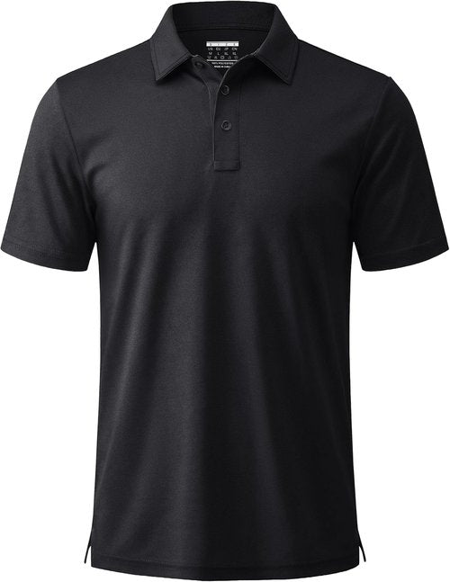 MAGCOMSEN Men's Polo Shirt - Short Sleeve Dry Fit Performance Golf Shirt | Casual Collared Design