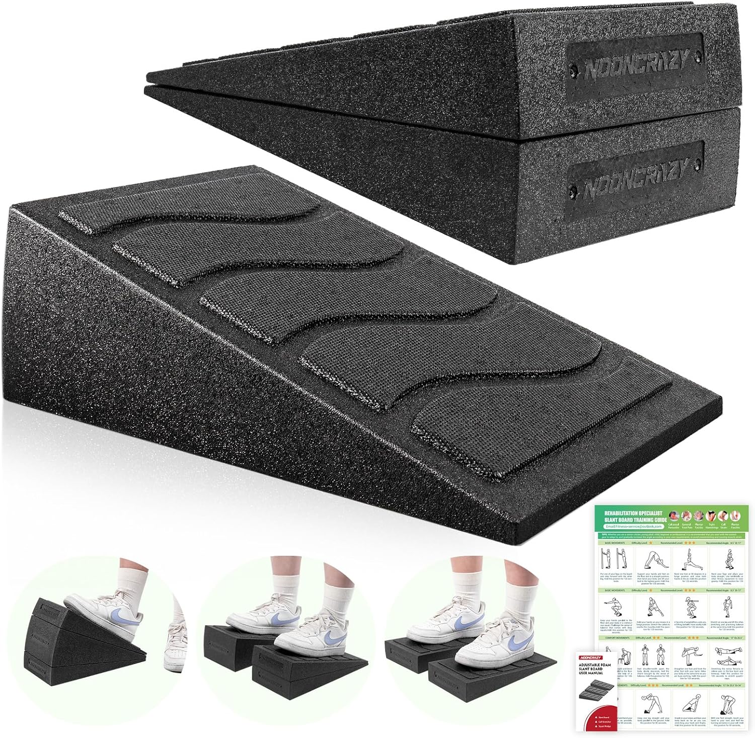 Slant Board | Adjustable Calf Stretching Incline Board - 5 Angles, 480 lbs Capacity for Yoga & Physical Therapy