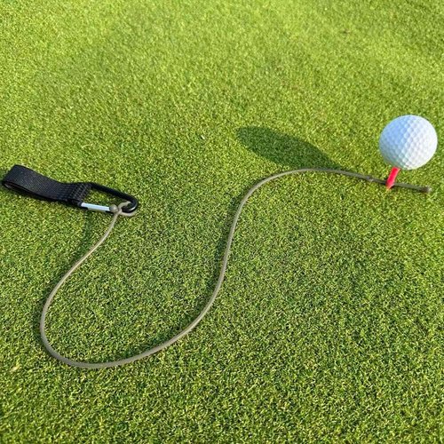 Giltiil Golf Tee Anchor, Tee Retainer - Secure Tee Holder Prevents Loss, Flying Tees, Improves Consistency - Ideal Golf Accessory (1-Black-Classics)
