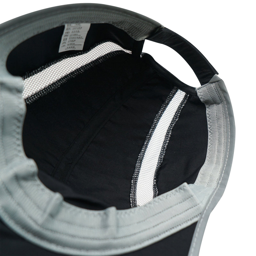 Connectyle Foldable Mesh Sun Cap Outdoor Sports Hat Breathable Sun Runner Cap with Reflective Trim Black