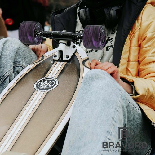 BRAVORD Longboard Wheels 70mm 78A PU, Mixed-Color Wheels for Cruisers and Longboards– Pack of 4 (Mix-Purple)
