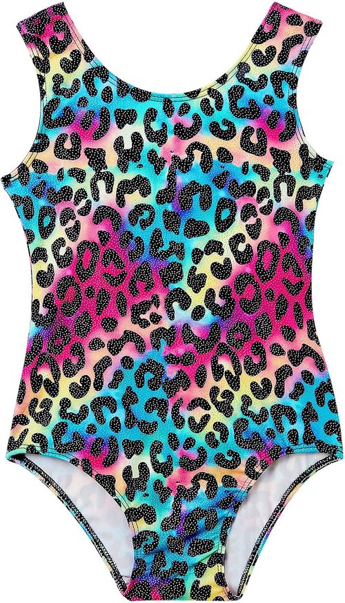Domusgo Gymnastics Leotards - Sparkly One-Piece Tumbling Outfits for Girls | Comfortable Fit
