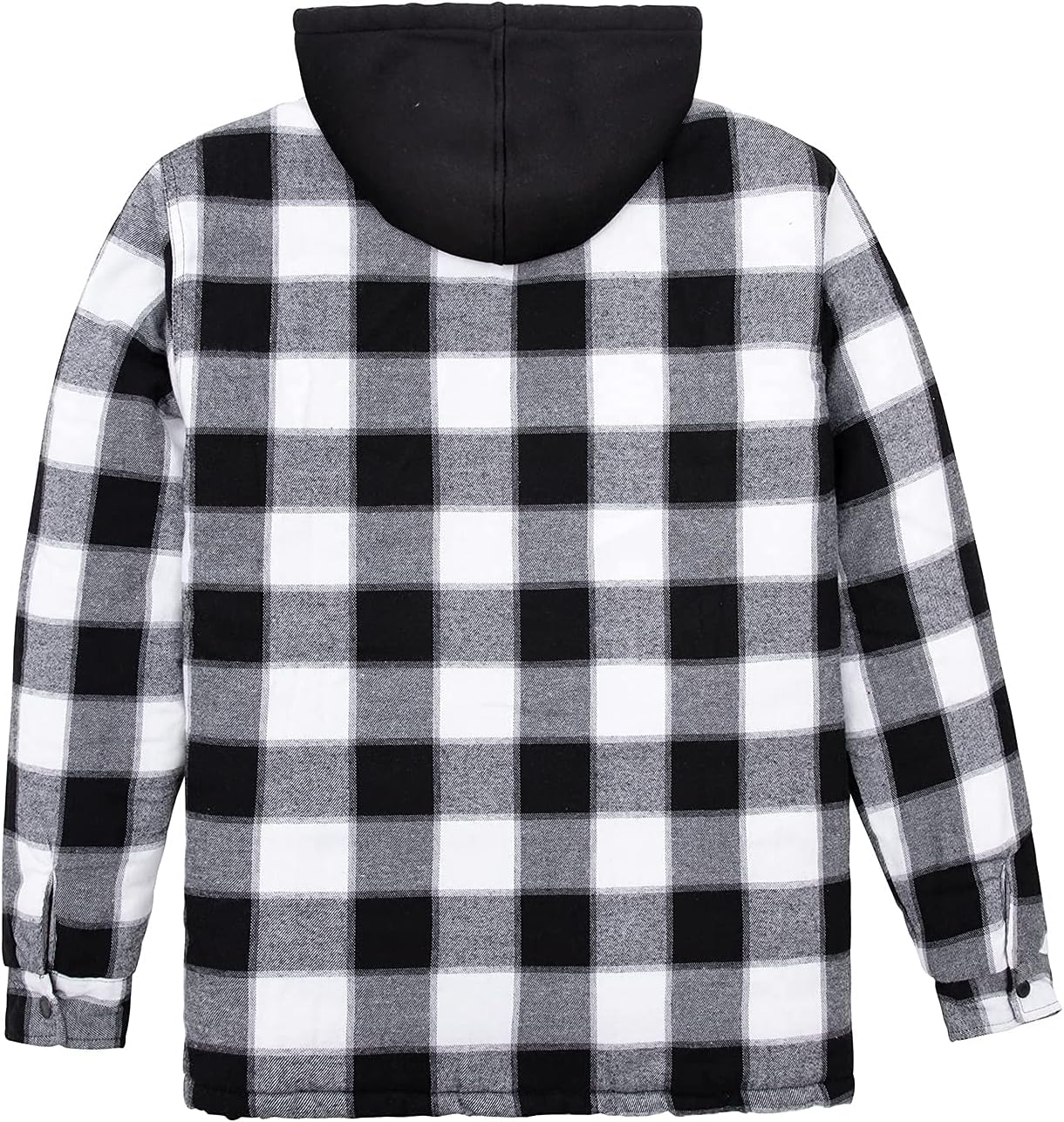 ThCreasa Men's Flannel Jacket - Quilted Lined Plaid Design with Hood | Stylish & Warm