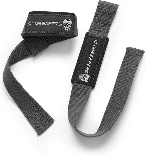 Gymreapers Lifting Wrist Straps - Padded Neoprene for Weightlifting & Powerlifting | 18-Inch Cotton Length