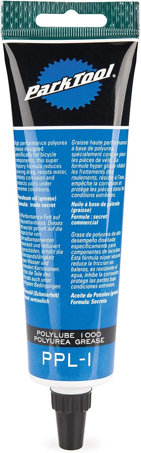 Park Tool PPL-1 Polylube 1000 Grease - High-Performance Bicycle Lubricant (4 oz)