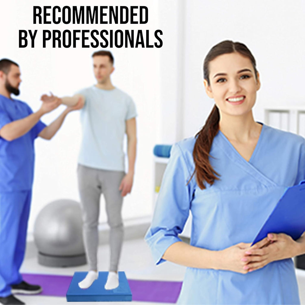 Pete's Choice Foam Balance Pad - XL & L Sizes with Free Stretching Strap & Guide | Ideal for Physical Therapy & Rehab
