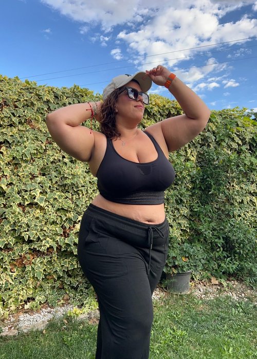 FOREYOND Plus Size Sweatpants for Women Casual Lounge Yoga Joggers Elastic Waist Workout Active Sweat Pants with Pockets Black 3XL