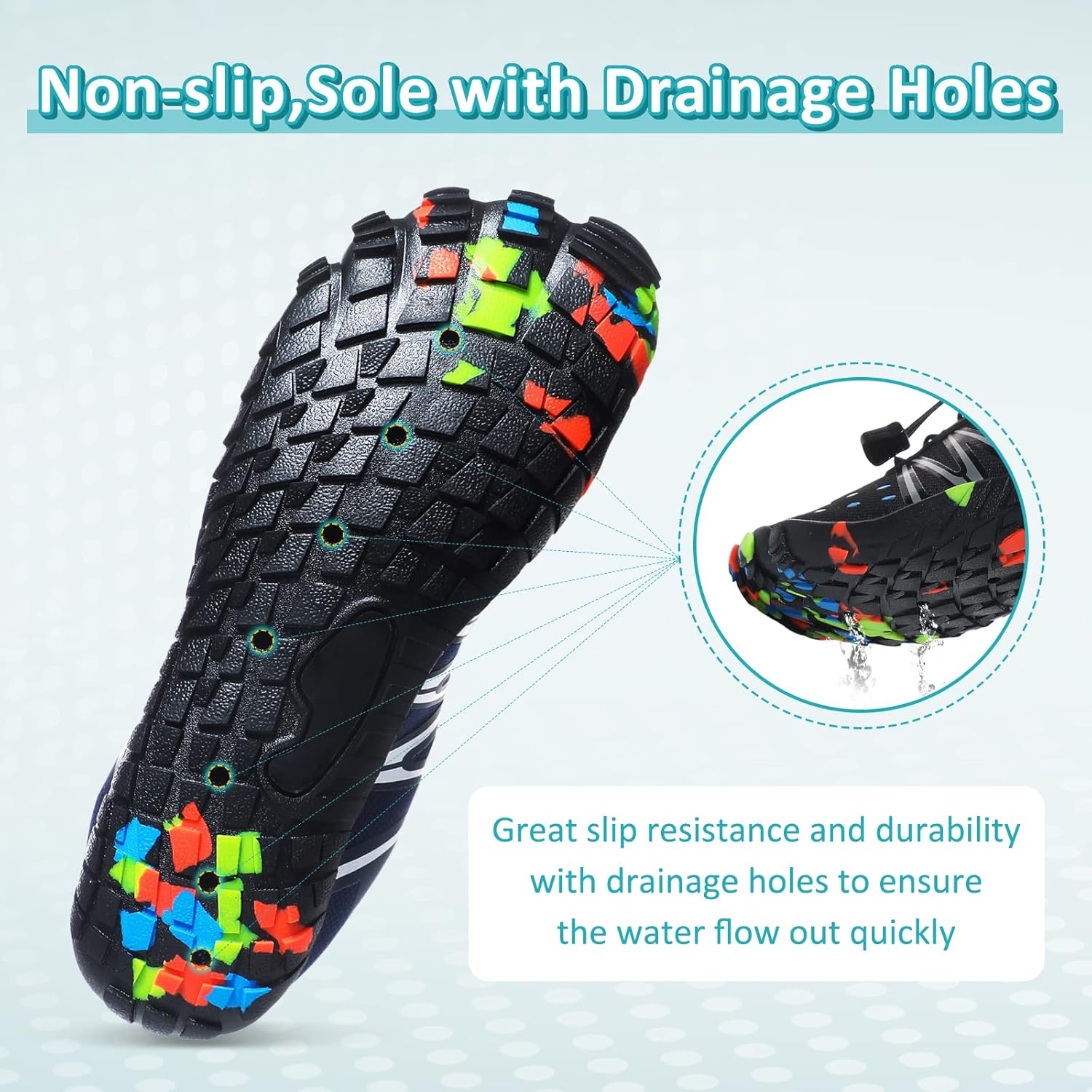 Ziitop Water Shoes - Anti-Slip, Breathable Quick Dry Design for Men & Women | Lightweight Slip-On for Beach, Hiking, and Water Sports