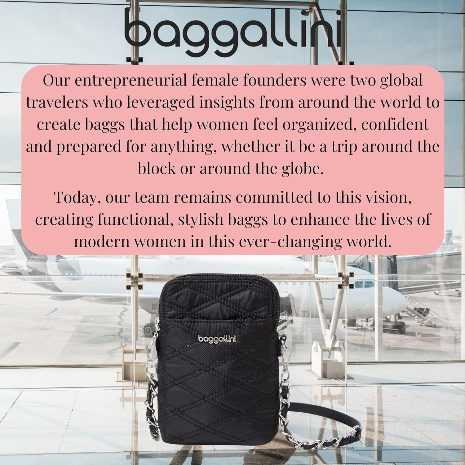 Baggallini RFID Bryant Crossbody Bag - Stylish & Functional | New Classic Collection