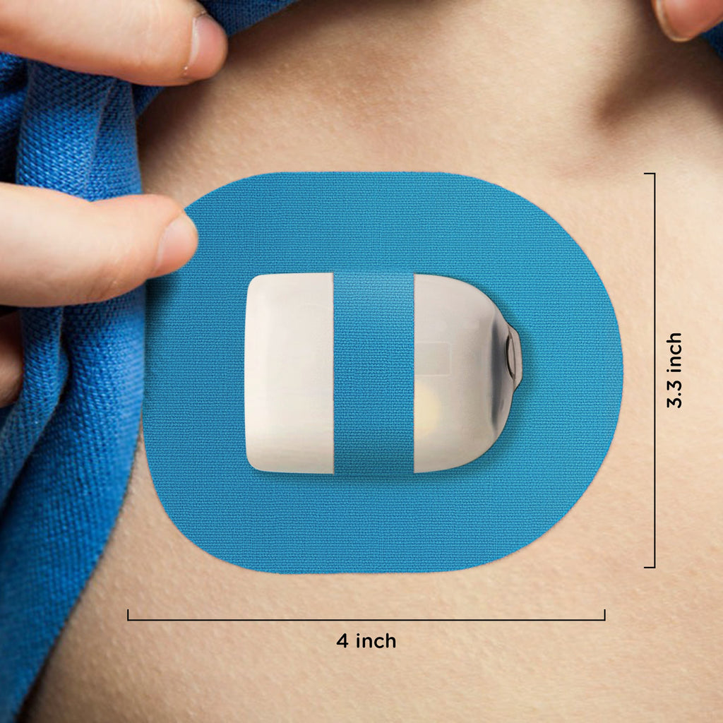 SIMPATCH Adhesive Patch for Omnipod with Strap - Pack of 25 (Tan)