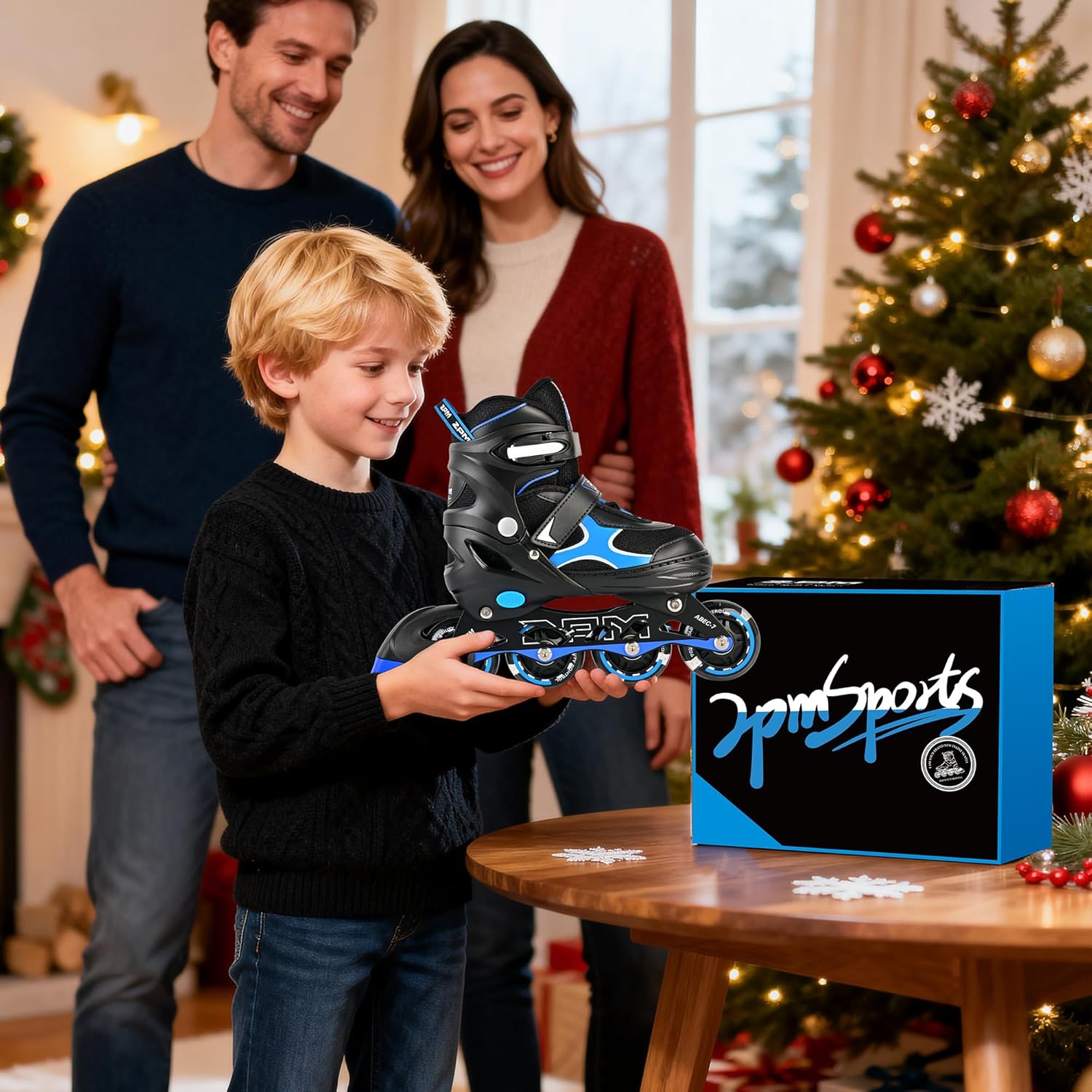 2PM SPORTS Inline Skates for Kids - Adjustable Light-Up Roller Skates for Ages 5-12 | Fun & Safe