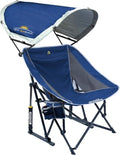 GCI Outdoor Pod Rocker - Comfortable Outdoor Rocking Chair with SunShade Canopy | Perfect for Relaxation