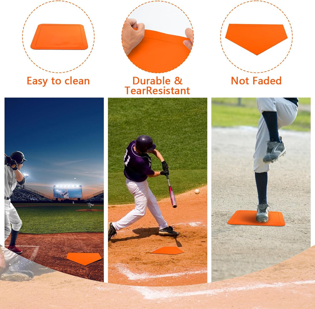 Thrown Down Baseball Bases - Ideal for Baseball, Tee Ball, Softball & Kickball | Perfect for Backyard Practice
