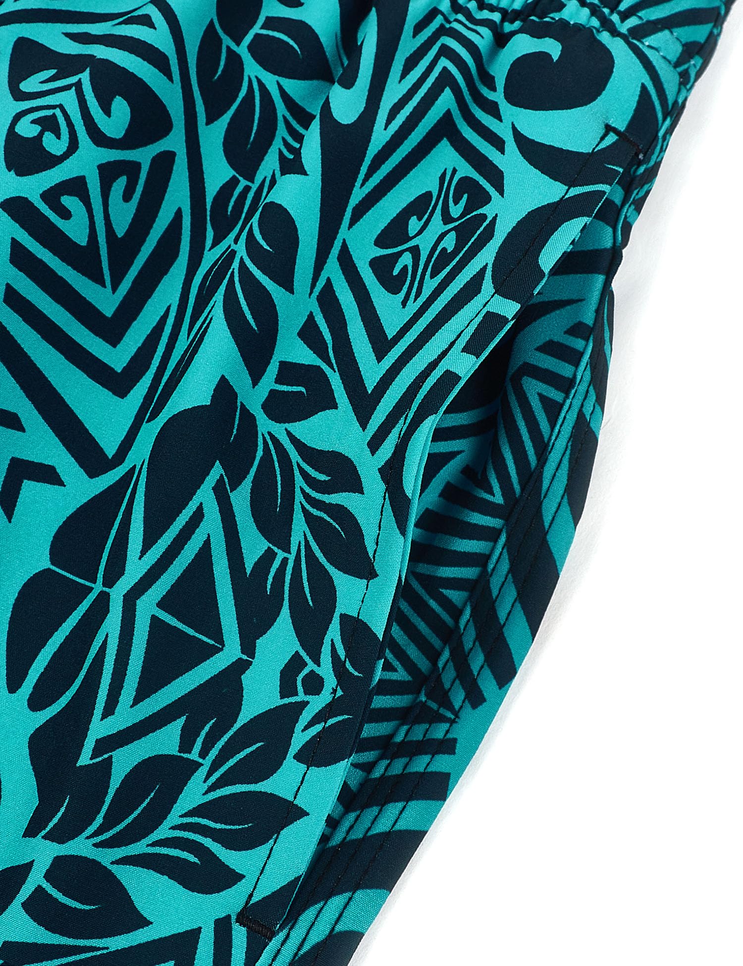 ELETOP Men's Swim Trunks Quick Dry Bathing Suit Swimming Board Shorts Mesh Lining Beach Swimwear Symbol Green L