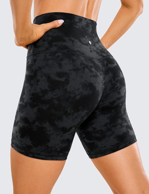 CRZ YOGA Biker Shorts - ButterLuxe High-Waisted Spandex for Women's Workout & Running | 6" Length