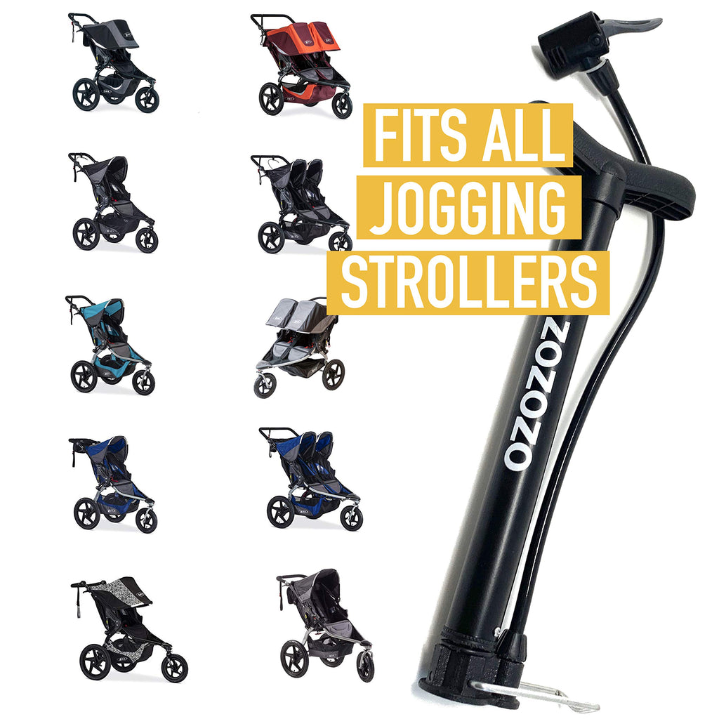 ZOZOZO Mini Stroller Tire Pump – Portable Air Pump for Jogging Strollers, Fits BOB, Graco, Thule, Bugaboo, Bumbleride & More – Compact, Easy to Use, Perfect for On-the-Go Parents