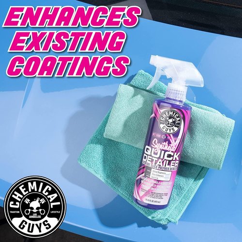 Chemical Guys Synthetic Quick Detailer - Extreme Slick Polymer for Cars & More | 16 fl oz (2 Pack)