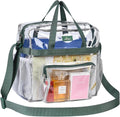 MAY TREE Clear Stadium Bag - Durable 12x6x12 Tote with Reinforced Straps for Events & Gym