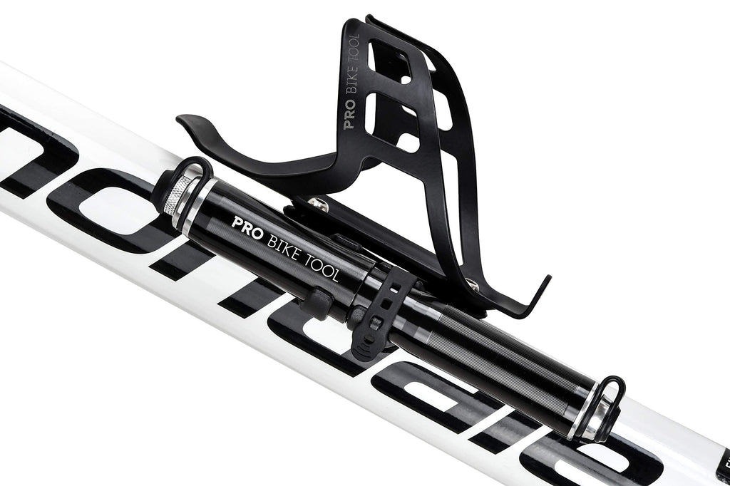PRO BIKE TOOL Mini Bike Pump - Fits Presta and Schrader Valves - Portable Bicycle Tire Pump - Compact Bike Accessory - Lightweight and Durable Design