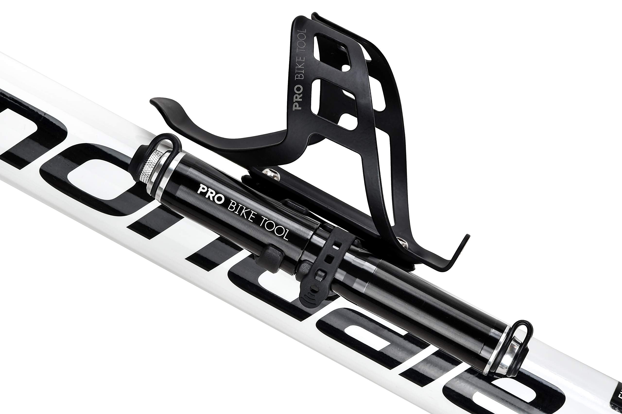PRO BIKE TOOL Mini Bike Pump - Fits Presta and Schrader Valves - Portable Bicycle Tire Pump - Compact Bike Accessory - Lightweight and Durable Design