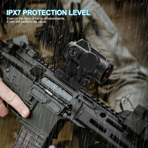 Feyachi V90 Red Dot Sight - 2 MOA Shake Awake Waterproof Rifle Scope | 1x25mm Optics