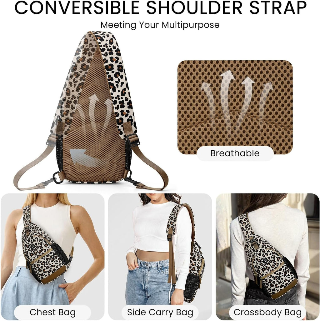 Skiennix Small Crossbody Bag - Versatile Sling Backpack for Travel | Casual Design for Men & Women