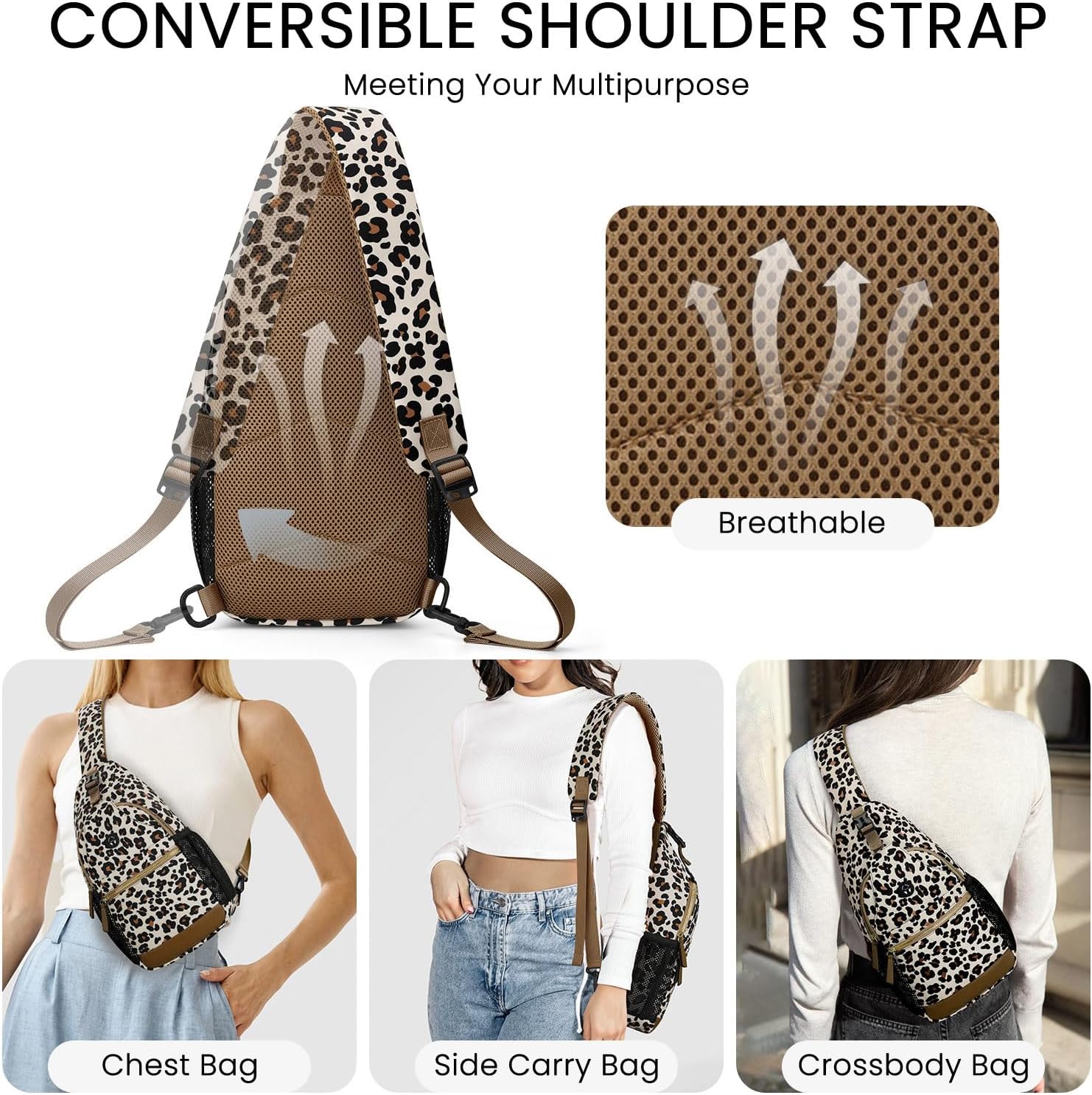 Skiennix Small Crossbody Bag - Versatile Sling Backpack for Travel | Casual Design for Men & Women