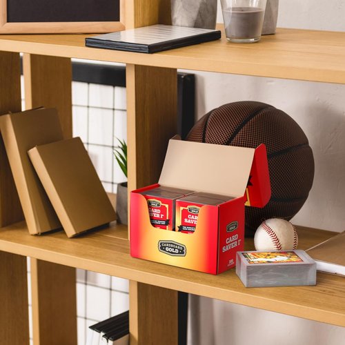 Cardboard Gold Card Saver | 1-2000 Count Semi-Rigid Trading Card Holder - PSA-Approved Protectors for Sports Cards