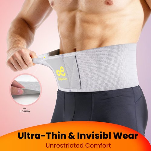 gagaiuco Umbilical Hernia Belt for Men & Women, Abdominal Binder Adjustable Truss Support with Compression Pads for Naval, Ventral, Incisional, Epigastric, Belly Button Hernias, Pre Post Surgery,Super Breathable-L