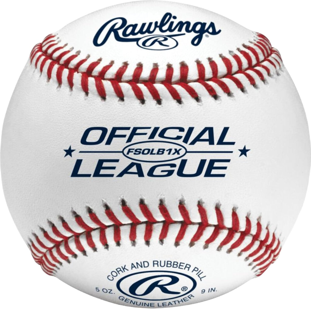 Rawlings Official League Baseballs - Flat Seam Design for Recreational Practice | 12 Count