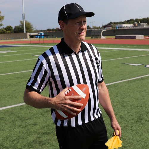 Murray Sporting Goods Referee Accessory Bundle Kit - Complete Halloween Costume Set with Hat, Flag & Whistle