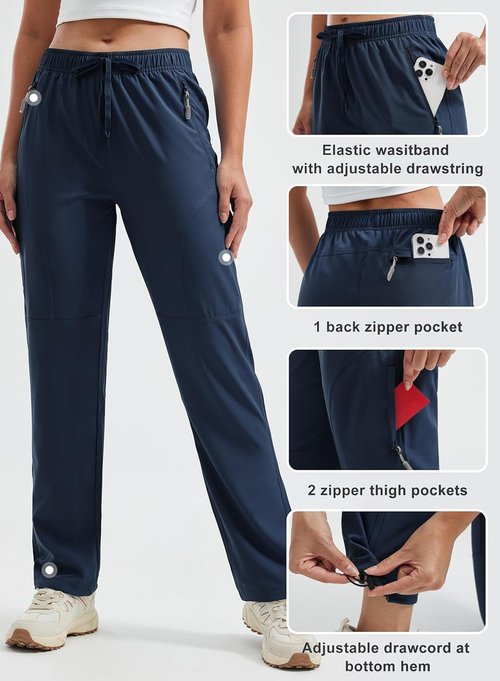 Libin Women's Hiking Pants - Lightweight Quick-Dry Cargo for Casual Travel & Outdoor Adventures