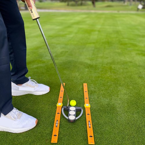 Compact Golf Alignment Sticks & Swing Aid | Pocket-Sized, Modular Ruler System for Fixing Slice, Takeaway, Stance, Putting & Posture | Indoor/Outdoor Golf Trainer
