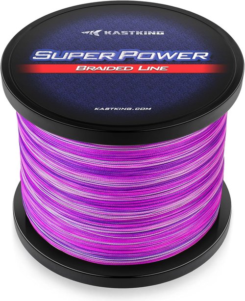 KastKing SuperPower Braided Fishing Line - Abrasion Resistant & Zero Stretch - Smaller Diameter for Ultimate Performance
