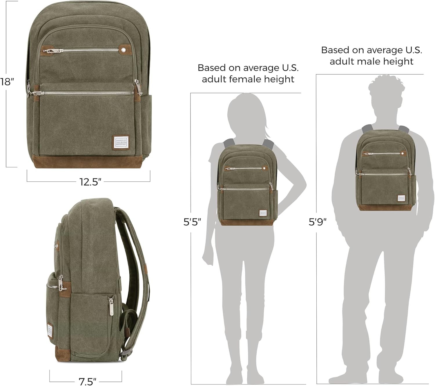 Travelon Anti-Theft Heritage Backpack - Secure Design with Multiple Pockets | Stylish and Functional
