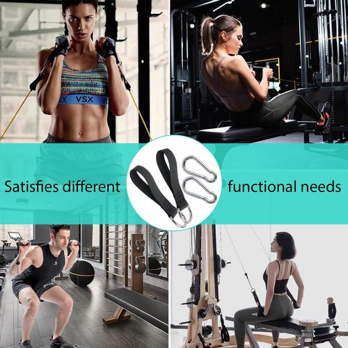 Dsyboko Bench Bar Attachment Straps Compatible with Bowflex Gyms for LAT/Bench Bar Attachment Straps (Pair)