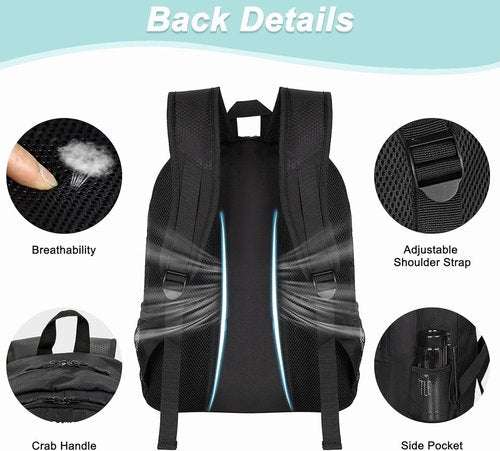 DAFISKY Soccer Backpack - Water Resistant Design with Ball Holder & Shoe Compartment | Ideal for Football, Basketball, Volleyball