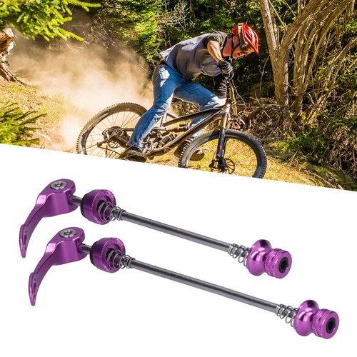 RiToEasysports Pack of 2 Quick Release Skewers Front & Rear Bike Quick Release Skewers for Mountain ()