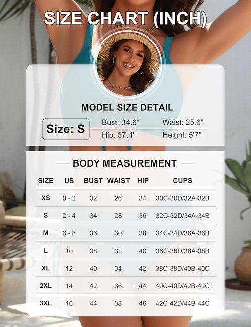 Blooming Jelly Women's 2-Piece Swimsuit - Cute Slimming Ruched Bikini for Curvy Figures | 2025 Collection