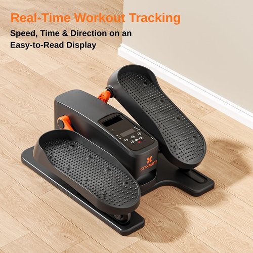 CITXMOTI Under Desk Elliptical Machine, Electric Elliptical Leg Exerciser as Seen on TV for Seniors, Portable Quiet Seated Pedal Exerciser for Home Office with 12 Adjustable Speeds and Remote Control