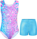 Skiennix Girls Gymnastics Leotard - Breathable & Stretchy Tumbling Outfit for Toddlers & Kids (4T-12Y)