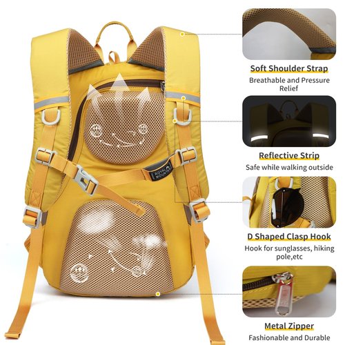 Small Hiking Backpack, 20L Lightweight Travel Backpacks For Men Women, Water Resistant Outdoor Day Pack, Ultralight Camping Daypack Backpacks, Durable Hiking Backpack Fit For Camping.(With Rain-cover)