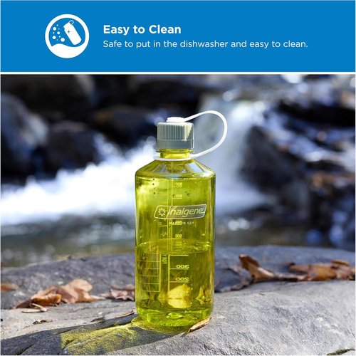 Nalgene Tritan Water Bottle - BPA-Free & Eco-Friendly | 32 Ounces in Endive with Oil Green